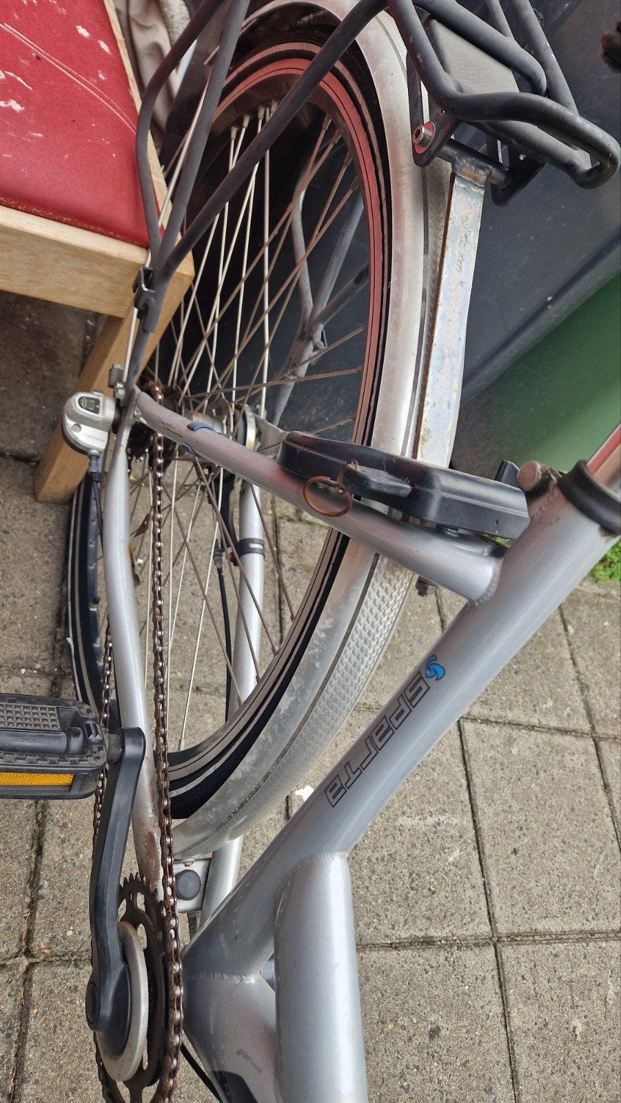 Sparta Marathon F3 Damesfiets - Zilver, Fietsen en Brommers, Fietsen | Dames | Damesfietsen, Ophalen, Terugtraprem, Sparta, Gebruikt