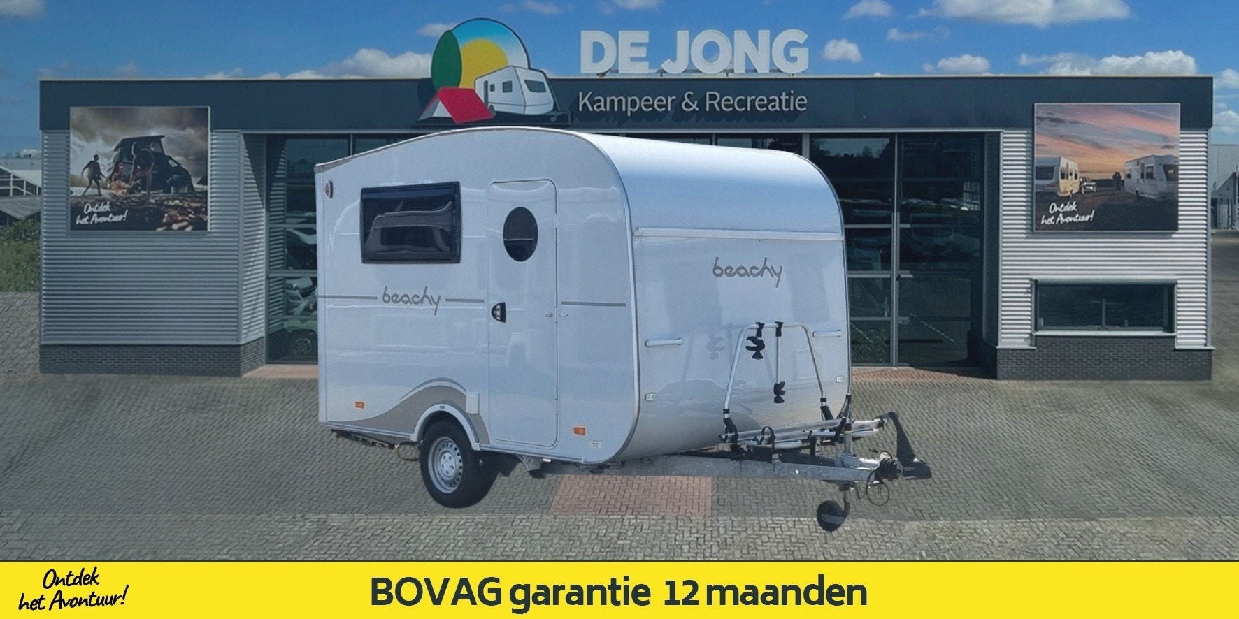 Hobby Beachy 360 (bj 2023), Caravans en Kamperen, Hobby, Tot en met 2, Bedrijf, 750 - 1000 kg
