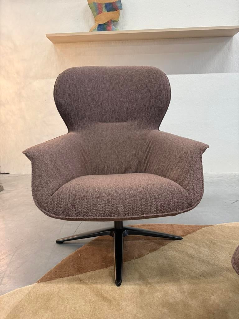 Nieuw Pode Flare draai Fauteuil met poef Stof, Nieuw, 75 tot 100 cm, Stof, Pode