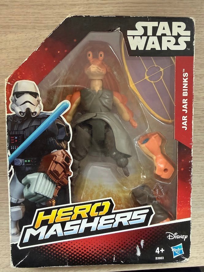 Star Wars Hero Mashers Jar Jar Binks Hasbro, Verzamelen, Ophalen of Verzenden, Nieuw, Actiefiguurtje