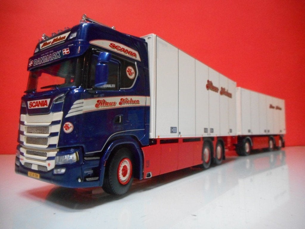 WSI SCANIA KLAUS NIELSEN DENEMARKEN 01-3726, Ophalen of Verzenden, Nieuw, Bus of Vrachtwagen, Wsi