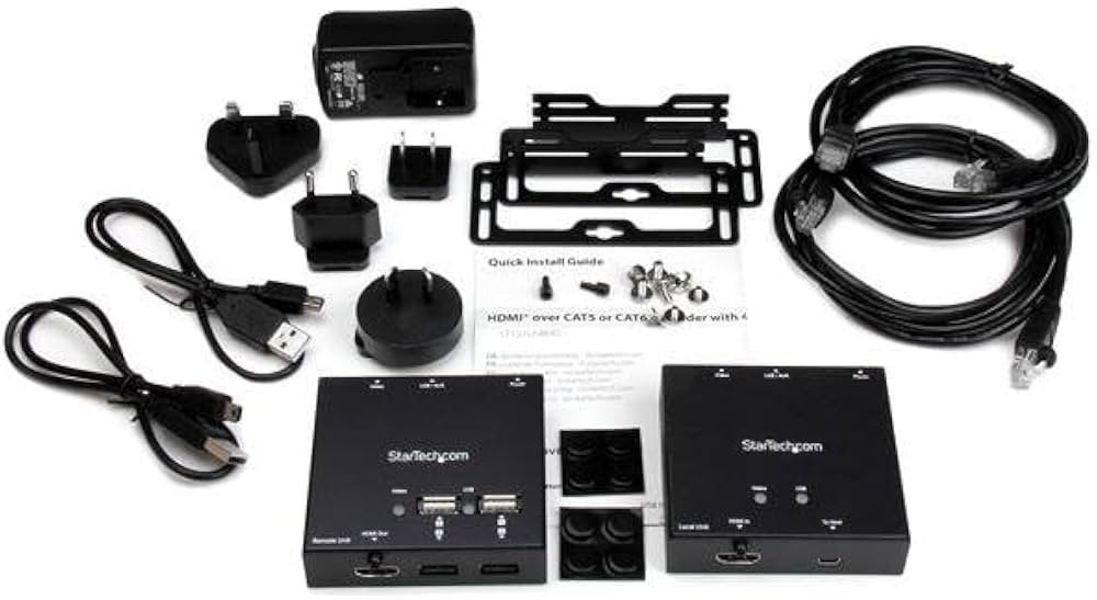 StarTech ST121USBHD HDMI-over-CAT6-extender met 4-poorts USB, Ophalen of Verzenden, Zo goed als nieuw, 10 meter of meer, Overige kabels