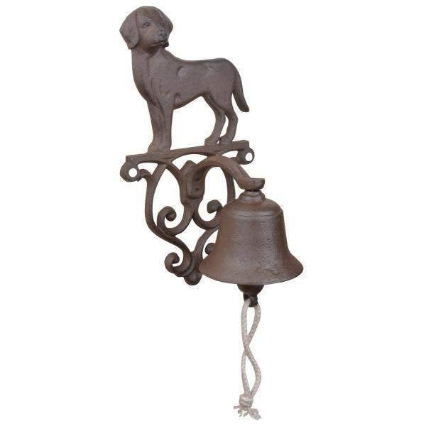 Bel van gietijzer hond poes, Tuin en Terras, Tuinwanddecoratie, Ophalen of Verzenden, Nieuw