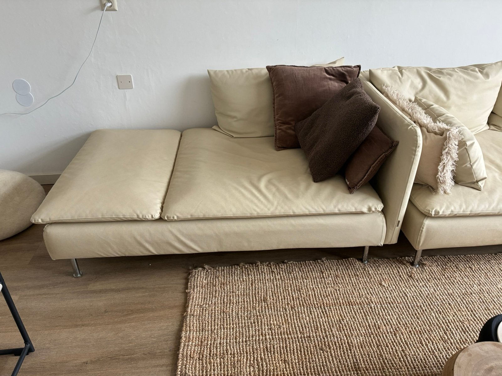 Eco leren hoes voor Soderham van Ikea, Huis en Inrichting, Eenpersoons, 75 tot 100 cm, Ophalen of Verzenden, Zo goed als nieuw