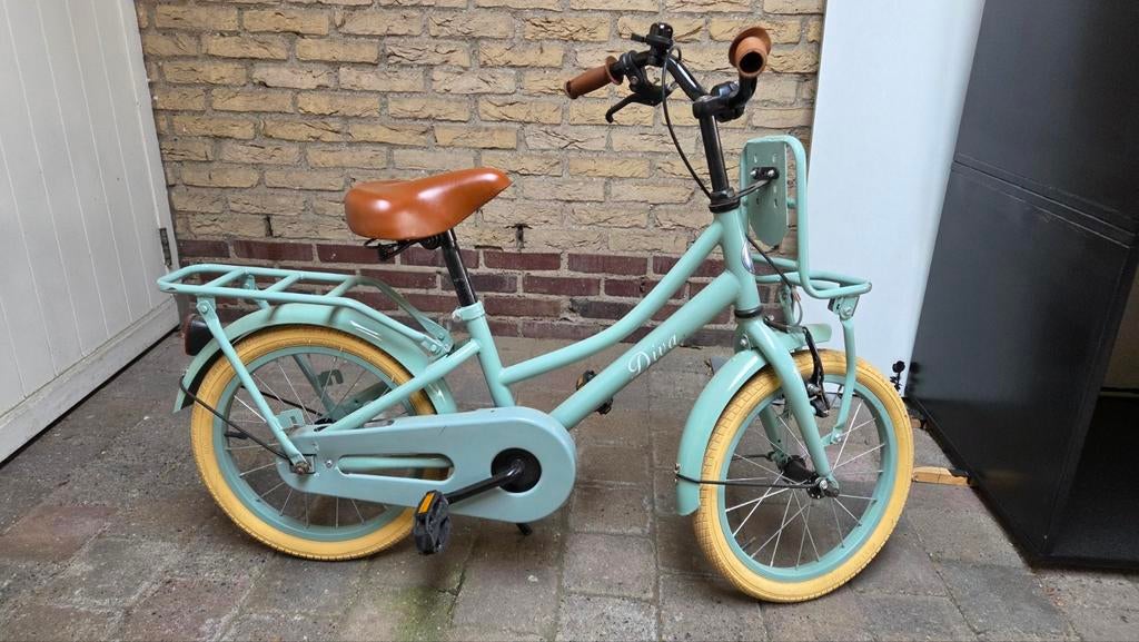 Kinderfiets 16 inch met rekje voorop - Otterlo, Ophalen, Gebruikt, 16 tot 20 inch