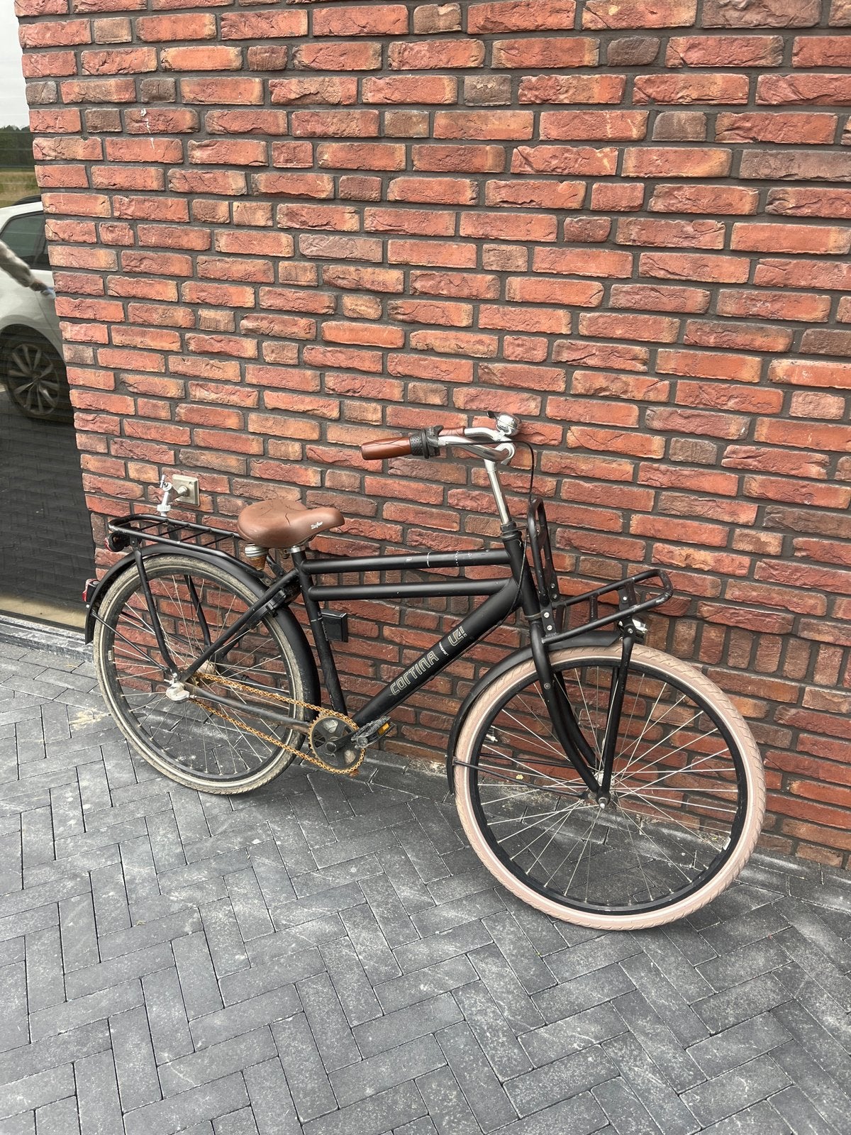 Cortina kinderfiets met voordrager, Ophalen, Gebruikt, Terugtraprem, 20 inch of meer