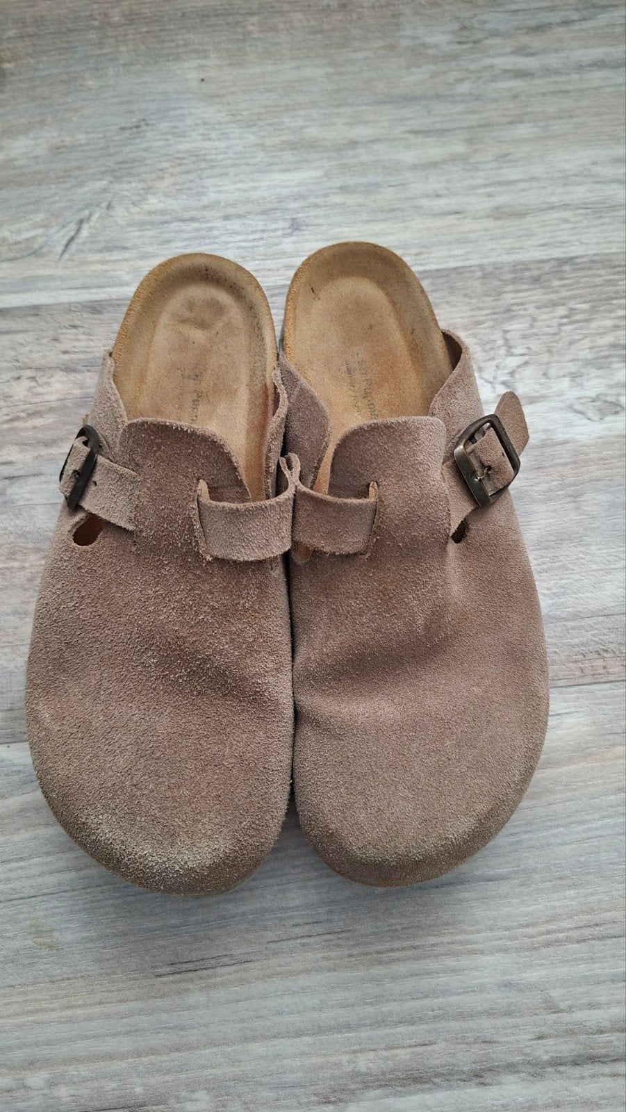 Hush Puppies Clogs model "Birkenstock Boston" - Maat 39, Kleding | Dames, Slippers, Beige, Ophalen of Verzenden, Gedragen
