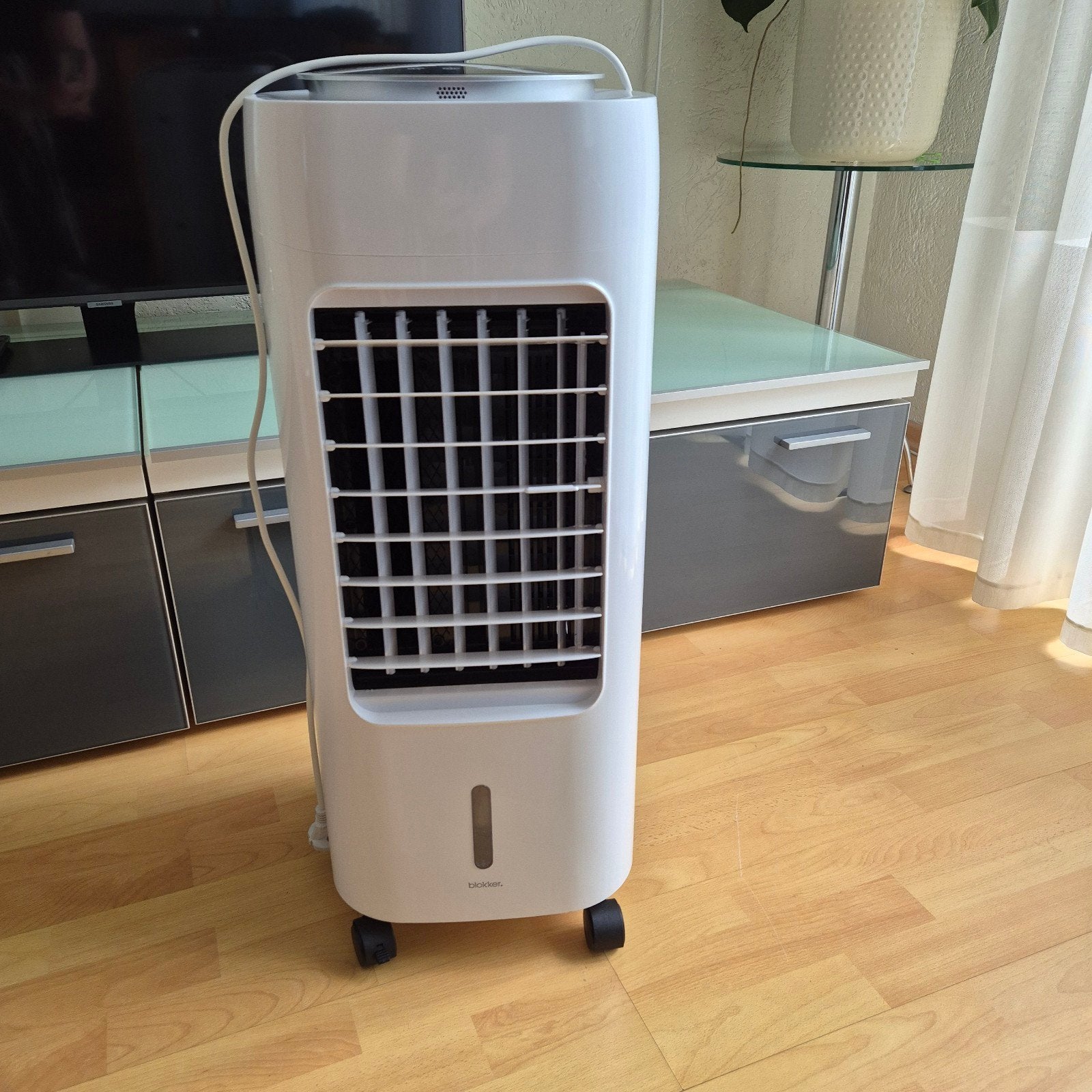 Blokker Torenventilator met Afstandsbediening, Witgoed en Apparatuur, Ophalen of Verzenden, Ventilator met afstandsbediening, Gebruikt