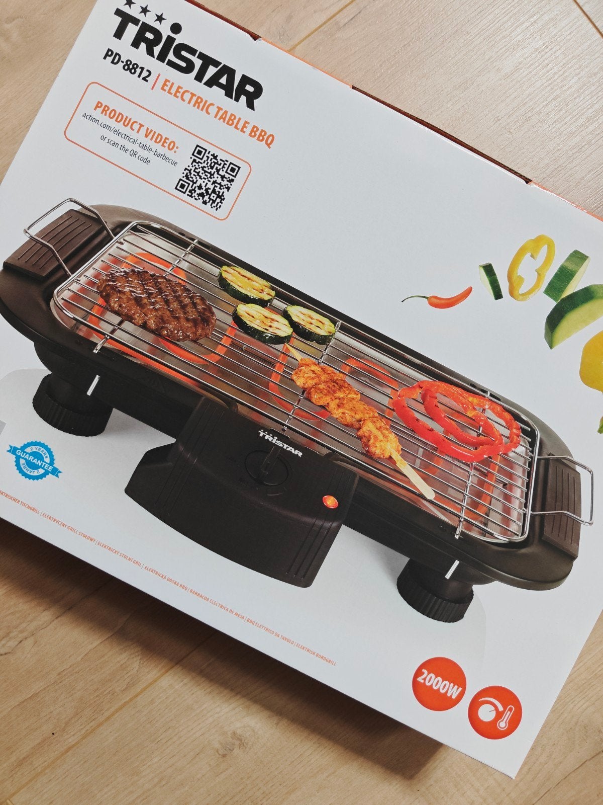 Tristar PD8812 elektrische barbecue bbq, Ophalen of Verzenden, Nieuw, Tristar