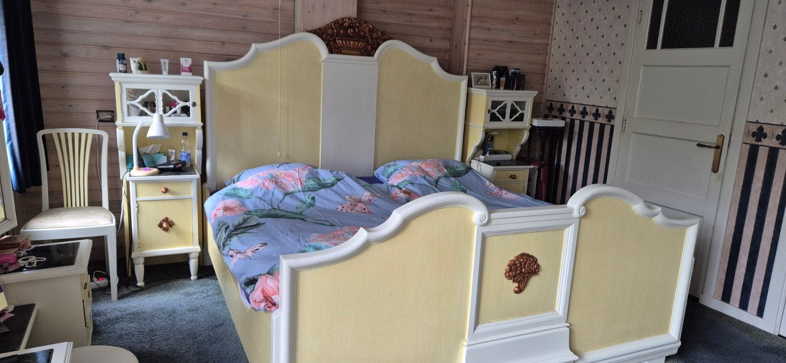 Complete slaapkamer, Ophalen of Verzenden, Gebruikt, Tweepersoons, Klassiek, Romantisch