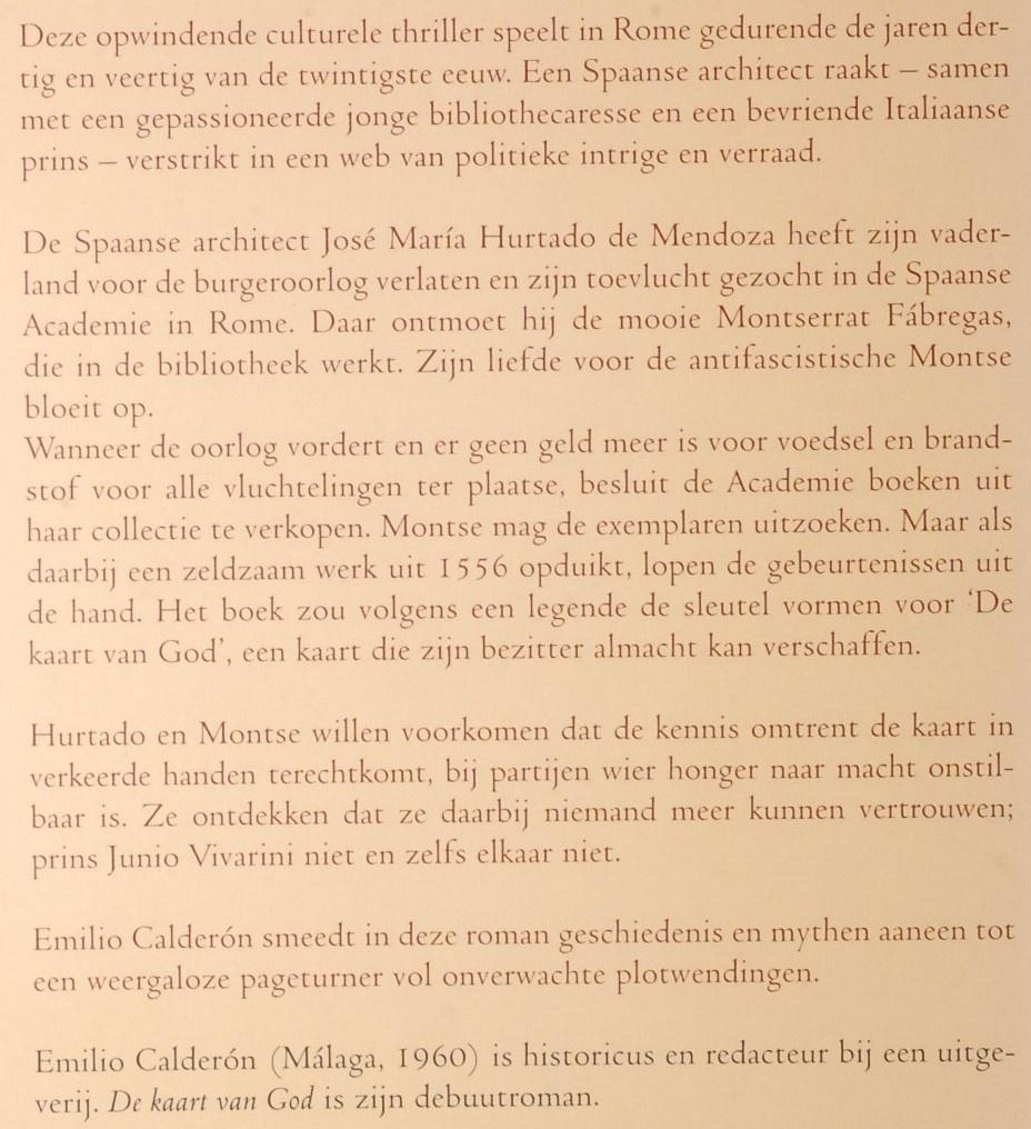 De kaart van God - Emilio Calderón (2007), Verzenden, Gelezen, Europa overig