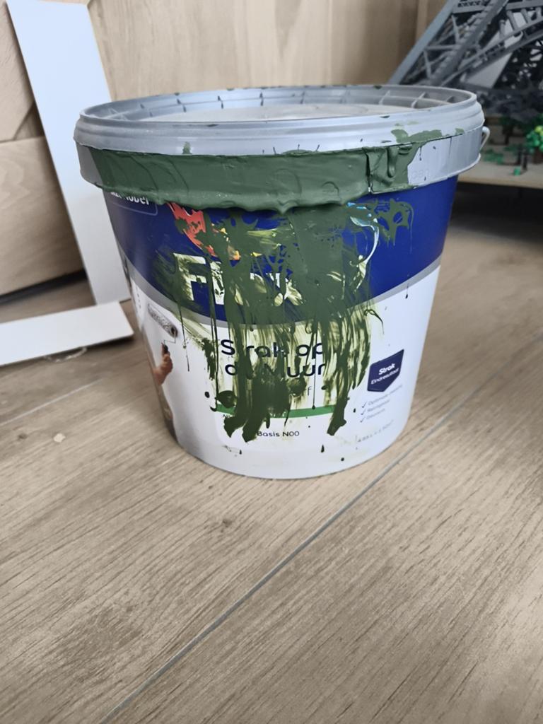 Flexa muurverf donkergroen - ca. 20-25 m², Ophalen, Gebruikt