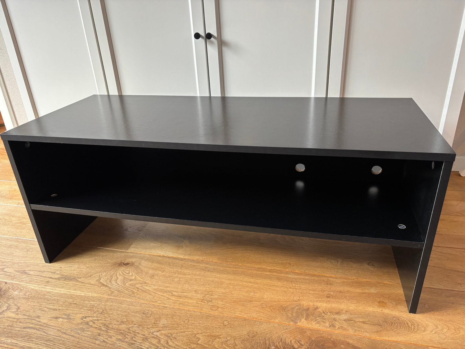 Zwart tv kastje, Ophalen, Gebruikt, 50 tot 100 cm, Minder dan 100 cm