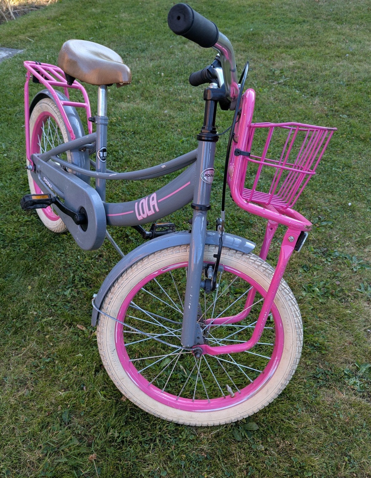 Meisjesfiets 18 inch - Lola, Fietsen en Brommers, Fietsen | Meisjes, Ophalen, Gebruikt, Velgrem, Lola