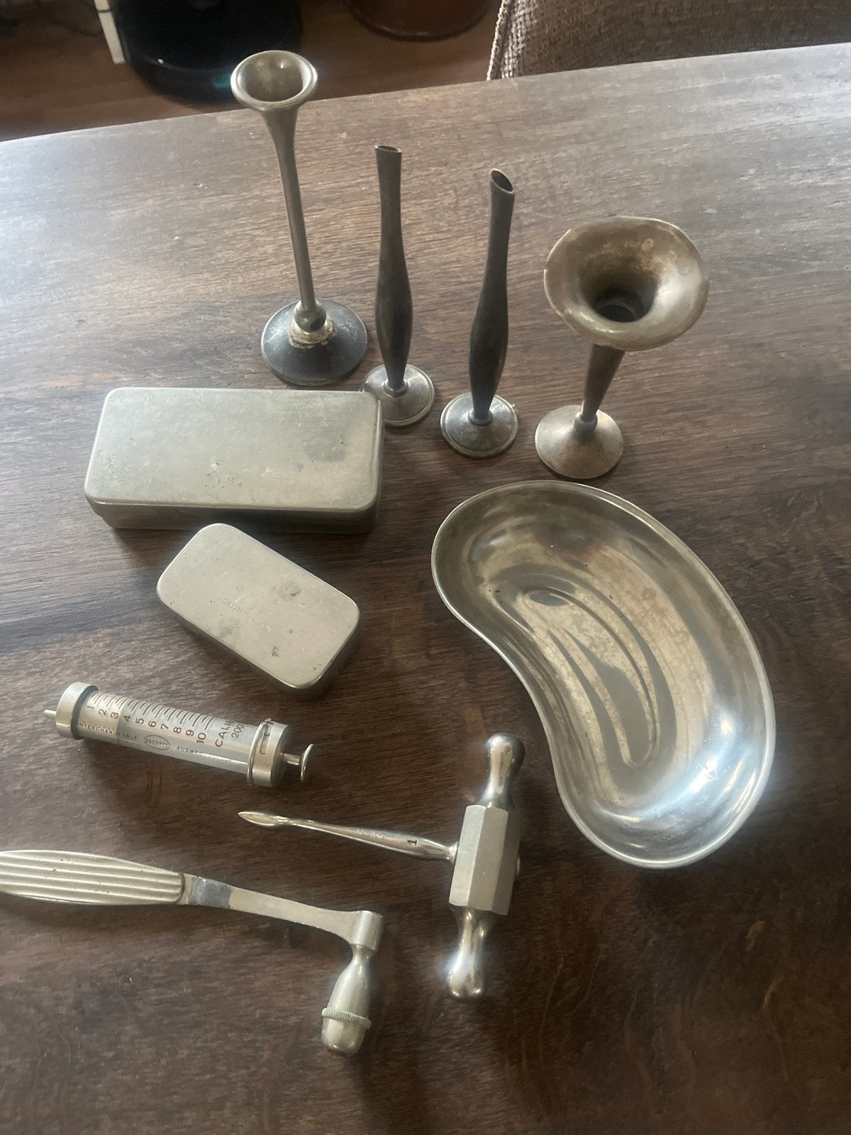 Antieke medische instrumenten set - Huisarts collectie, Antiek en Kunst, Ophalen