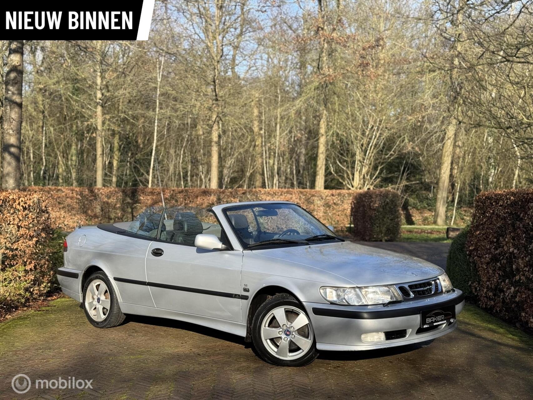 Saab 9-3 Cabrio 2.0t Anniversary / Youngtimer / Leder / NAP/, Auto's, Saab, Voorwielaandrijving, Gebruikt, Stoelverwarming, 4 cilinders