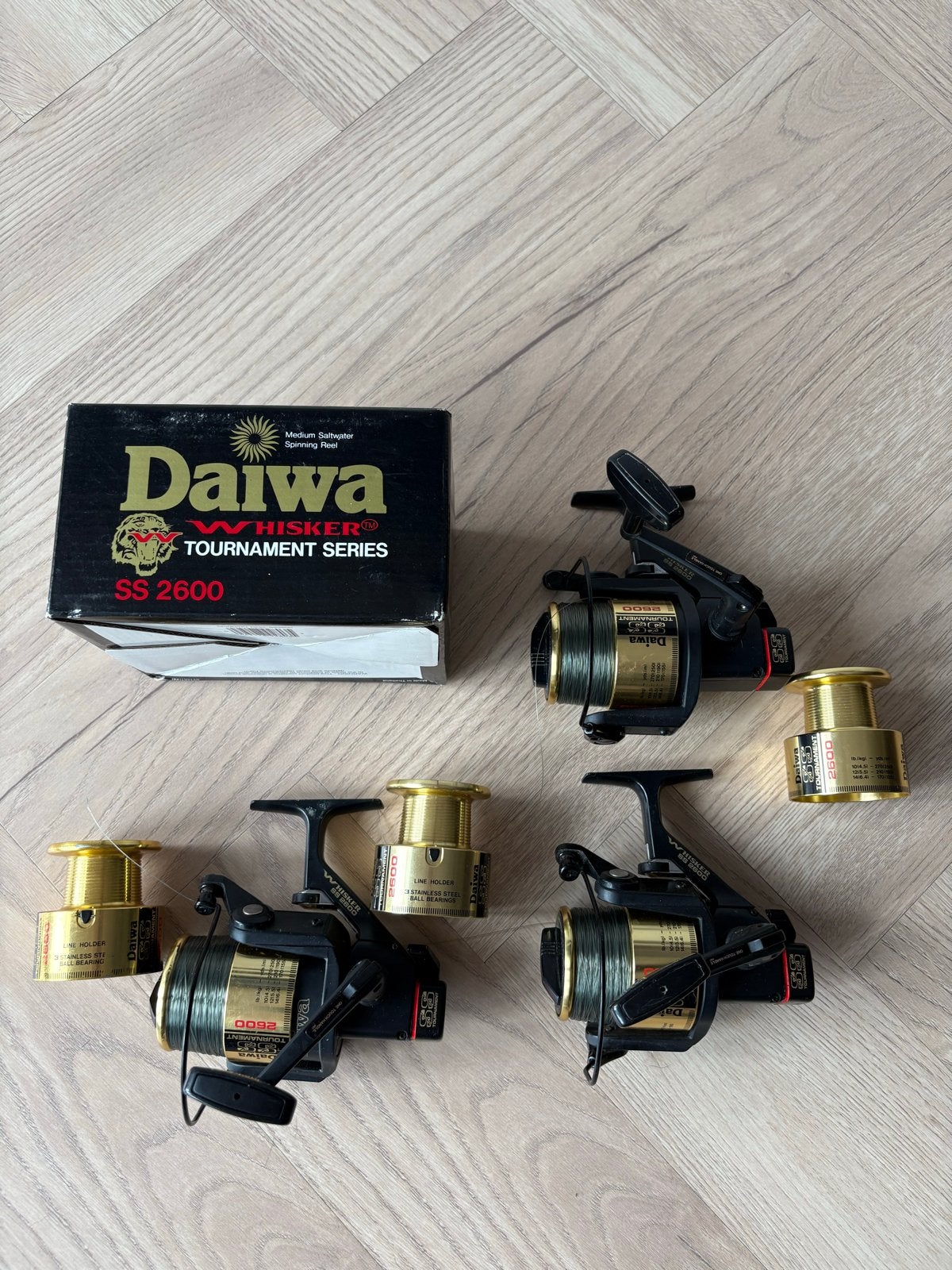 Daiwa Whisker Tournament SS 2600 Molens (3 stuks), Watersport en Boten, Ophalen, Gebruikt, Molen