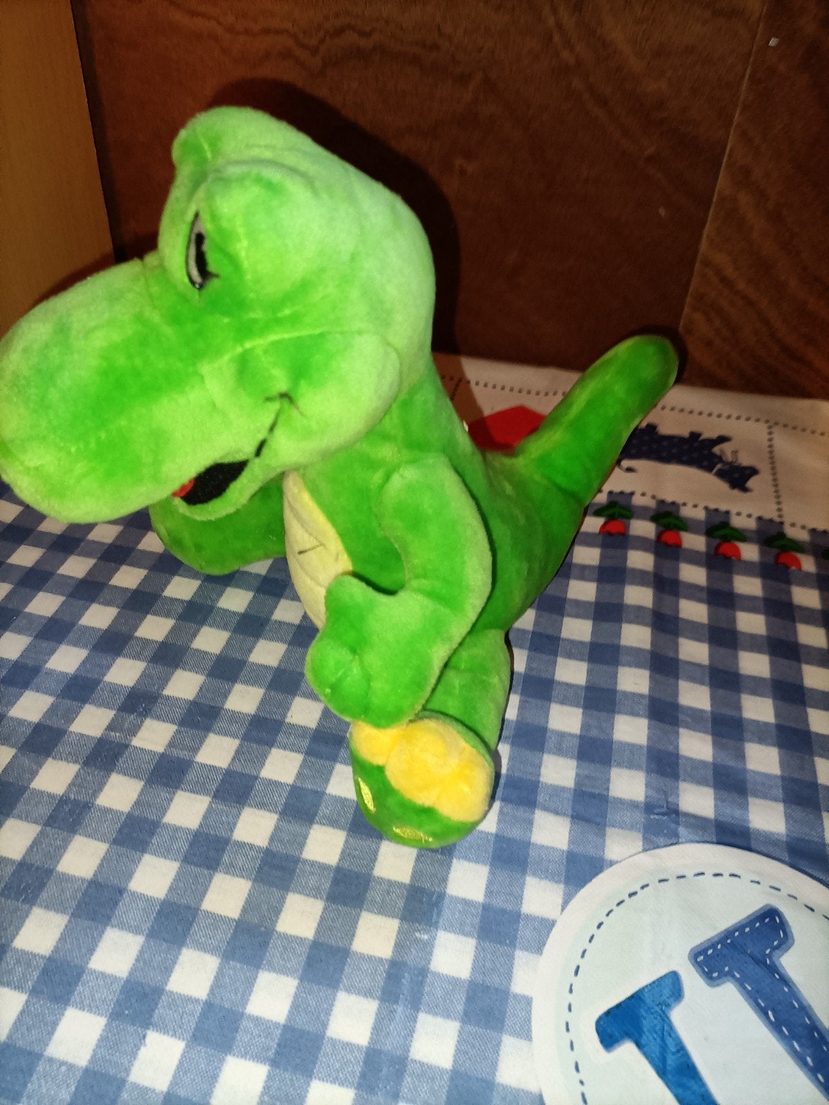 Dino knuffel Julianatoren 20 cm groot, Ophalen of Verzenden, Zo goed als nieuw, Overige typen
