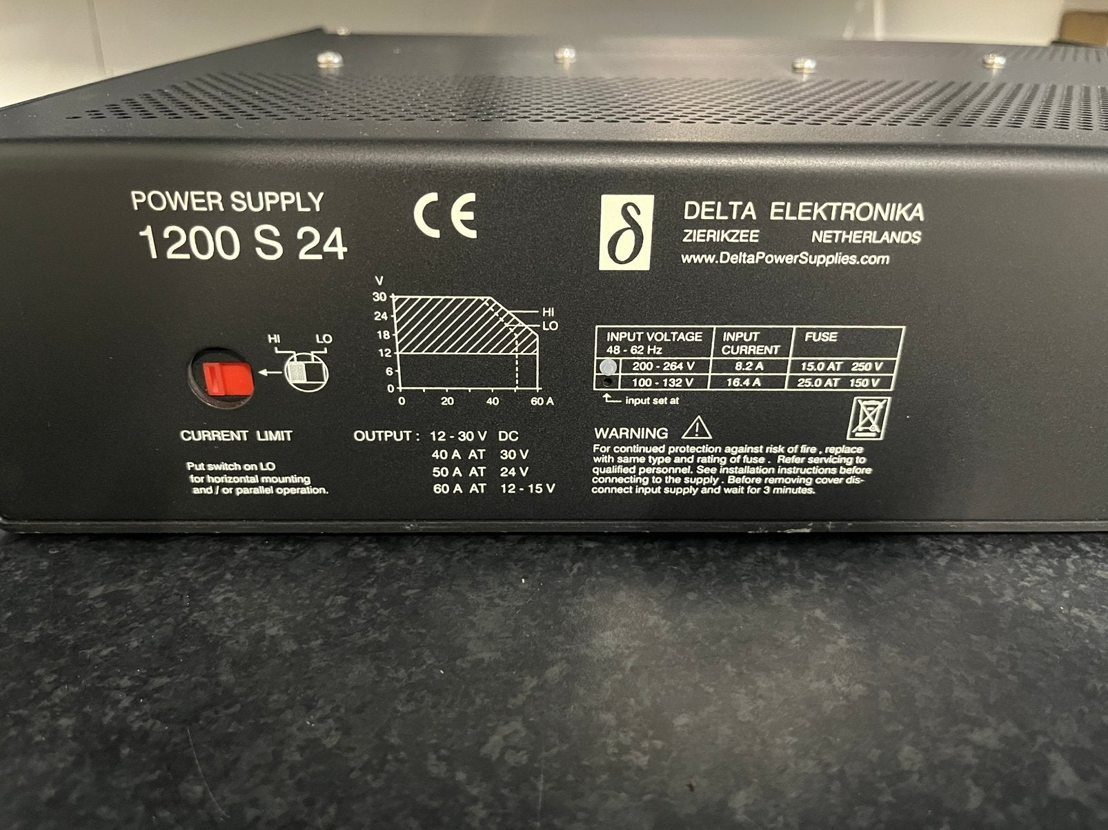 Delta Elektronika 1200 S 24 voeding, Ophalen of Verzenden, Zo goed als nieuw