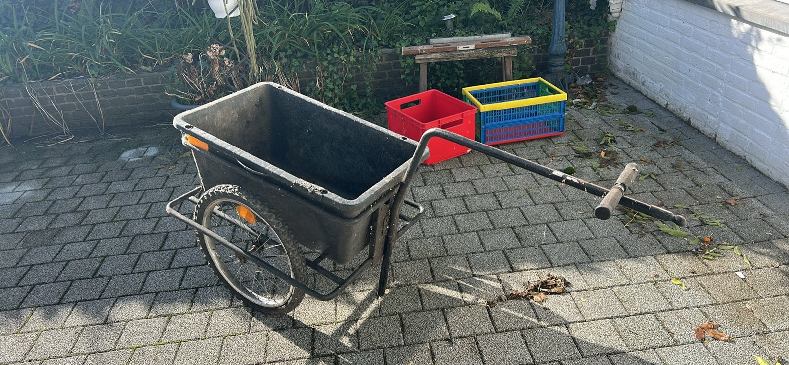 Stevige Handkar/Tuinkar/ fietskar, Ophalen, Gebruikt, 80 kg of meer