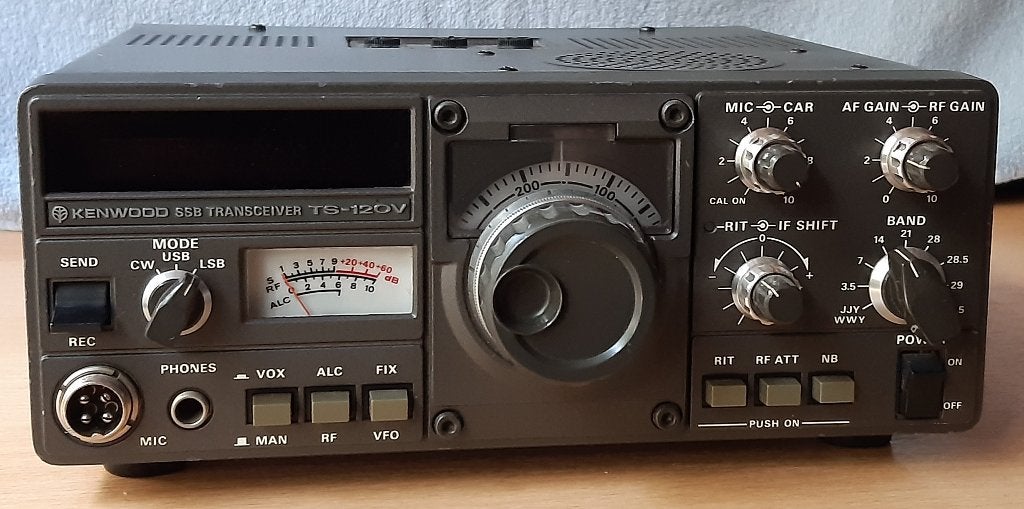 Kenwood TS-120V met 2de VFO, antenne tuner, PSU en SPKR, Ophalen of Verzenden, Gebruikt, Zender en Ontvanger