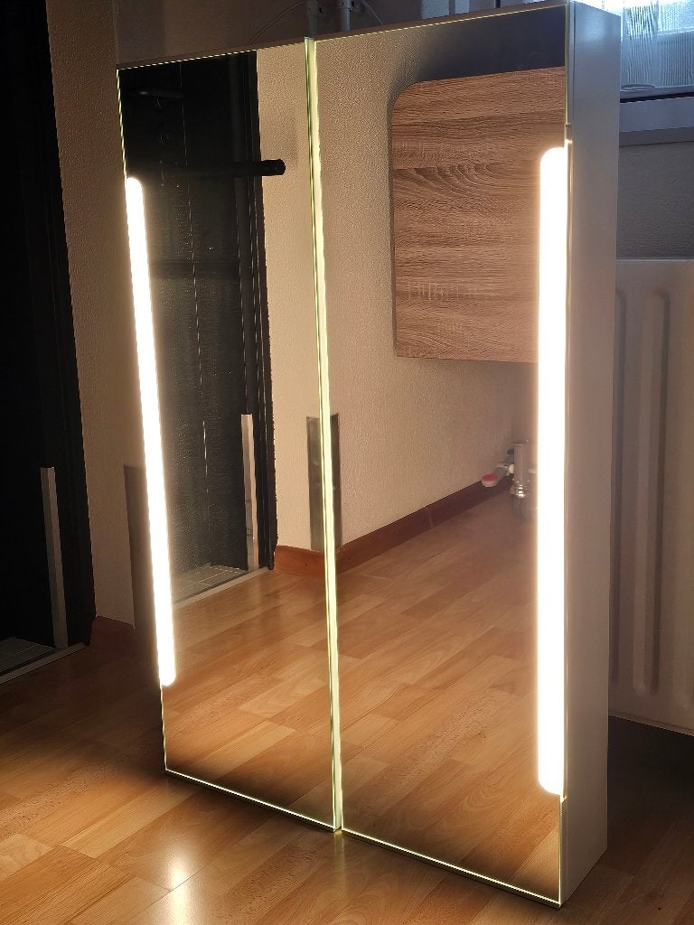 spiegelkast met verlichting, Ophalen, 50 tot 100 cm, Minder dan 25 cm, Minder dan 100 cm
