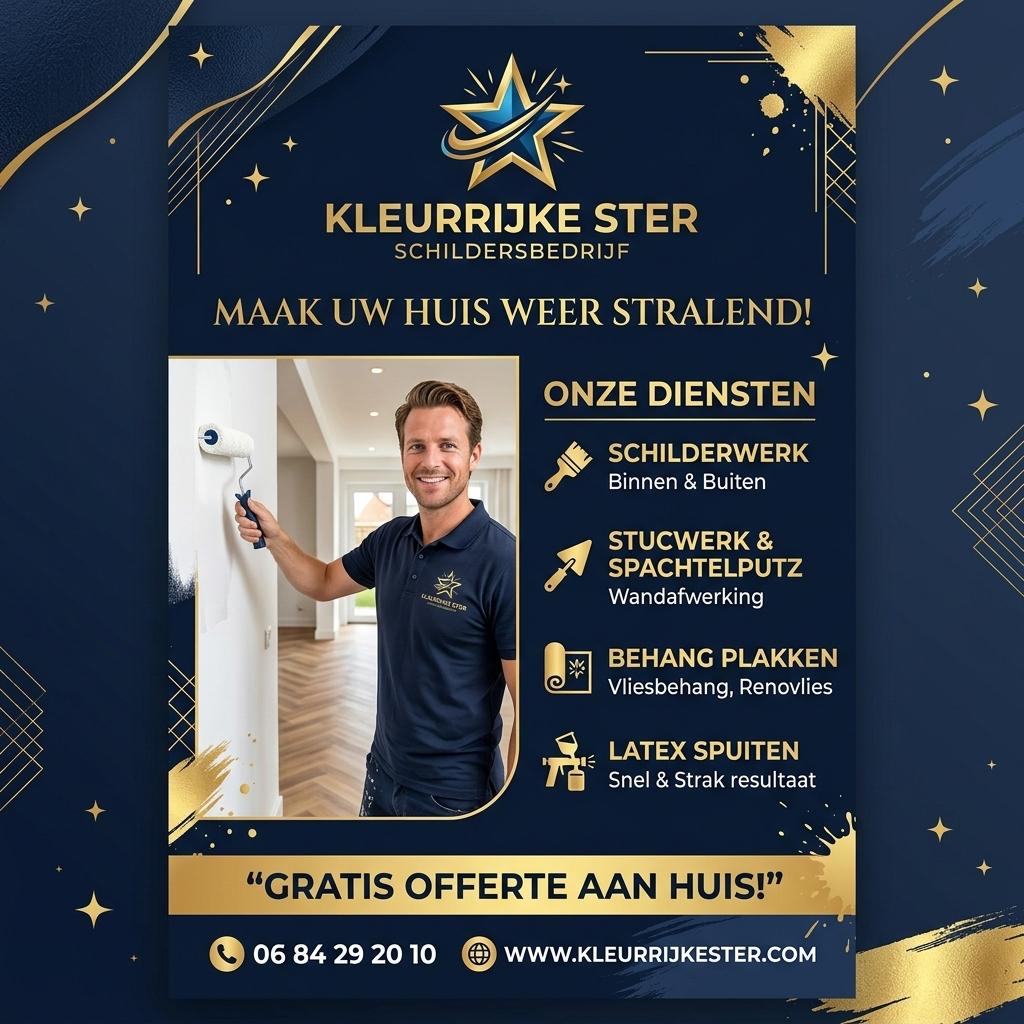 Bent u op zoek naar een schilder,  stukadoor of behanger