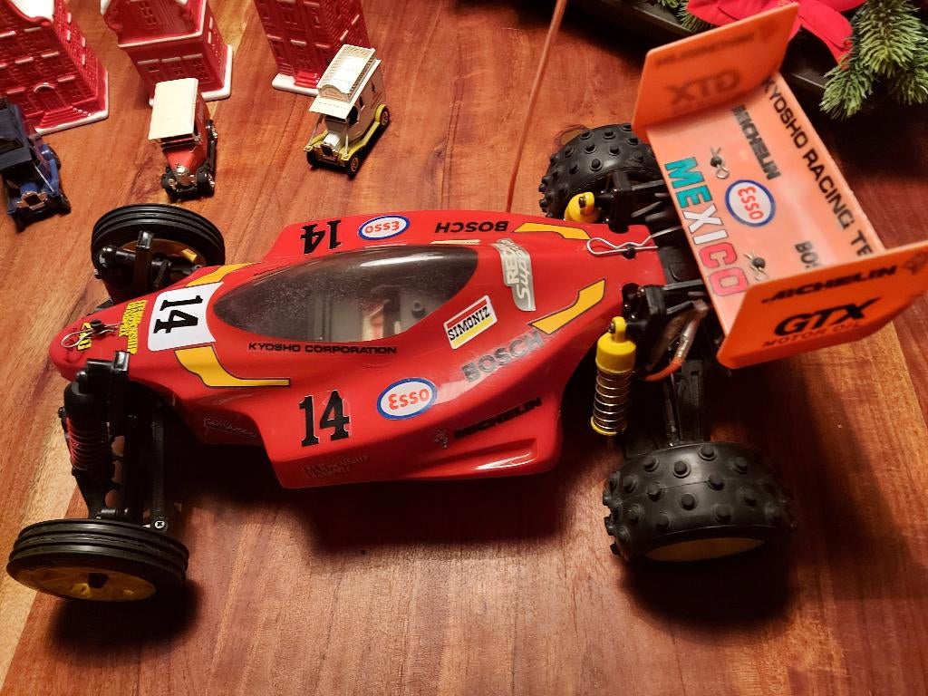 Vintage Kyosho Desert Rat 1/10 2 WD  E Buggy, Elektro, Auto offroad, Ophalen of Verzenden, Zo goed als nieuw
