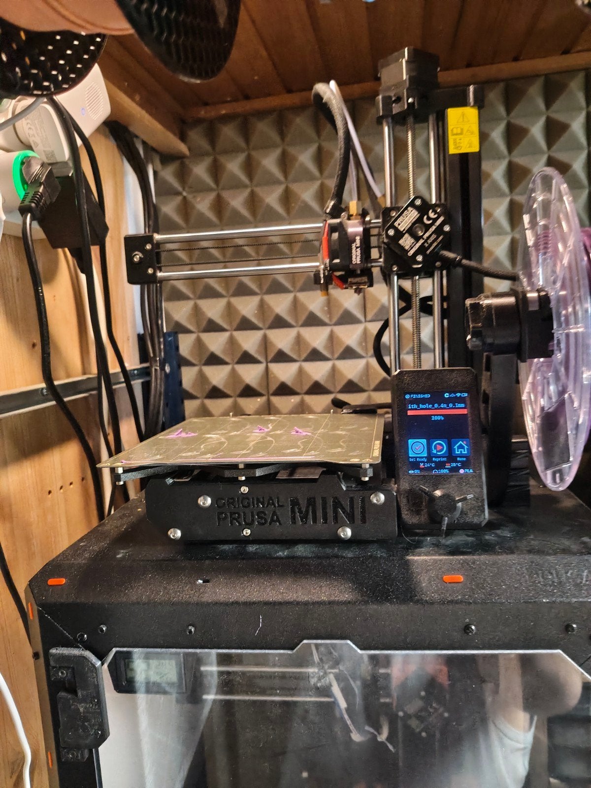 Prusa Mini 3D printer met wifi module en filament sensor, Computers en Software, Ingebouwde Wi-Fi, Zo goed als nieuw, Filament
