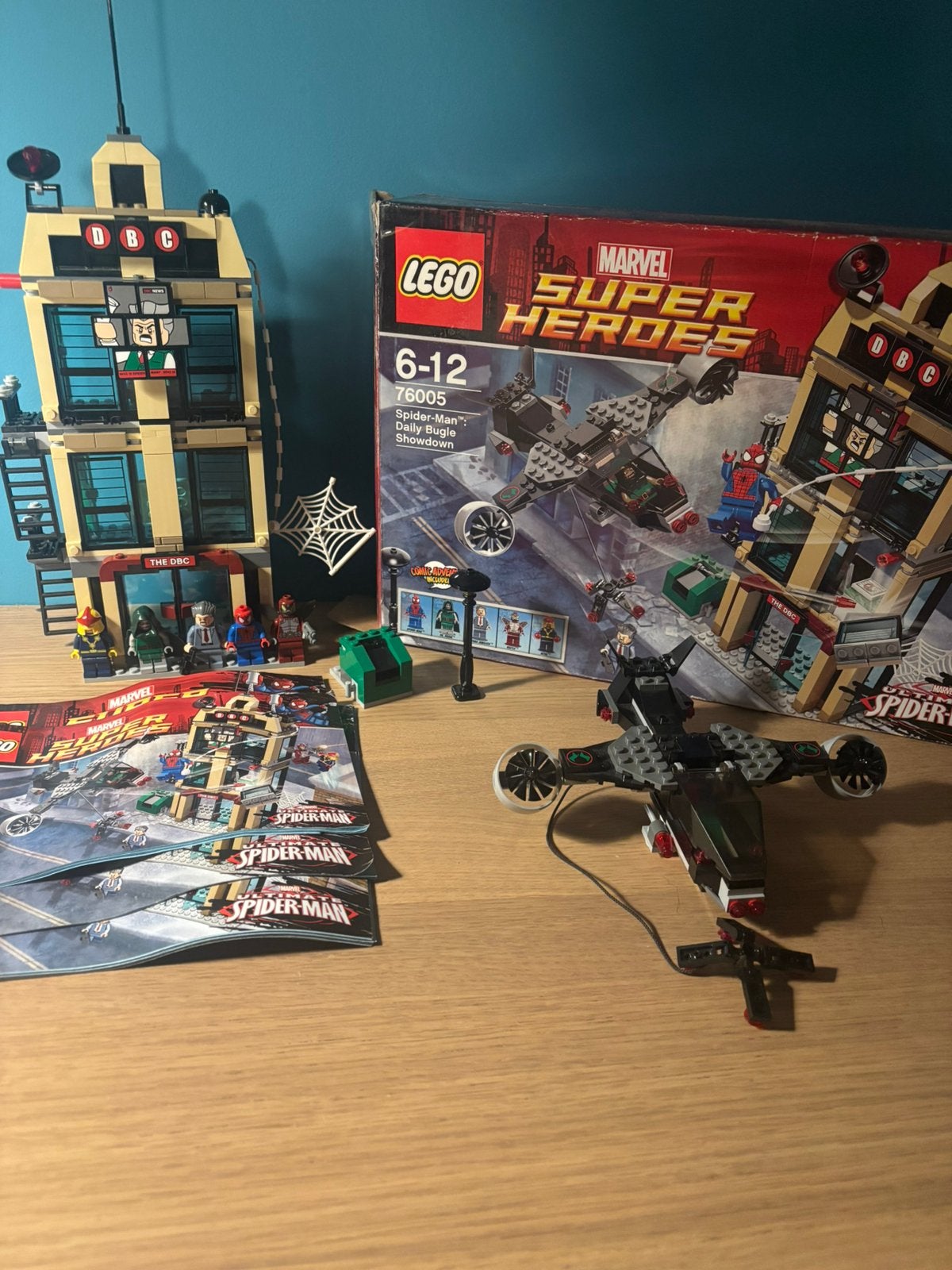 LEGO 76005, Spider-man daily bugle showdown, Inclusief instructies, Marvel, Lego, Ophalen of Verzenden