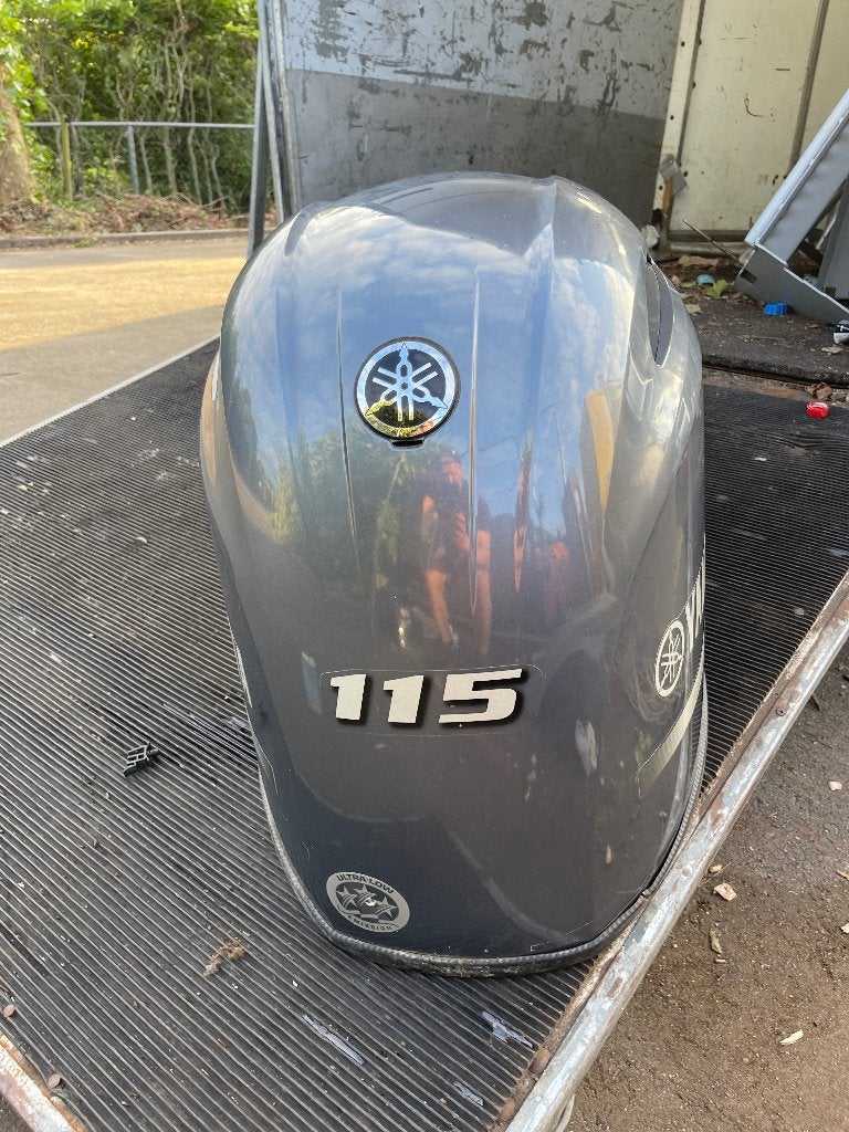 Buitenboordmotor kap Yamaha 115 pk, Watersport en Boten, Ophalen of Verzenden, Gebruikt, Motor en Techniek