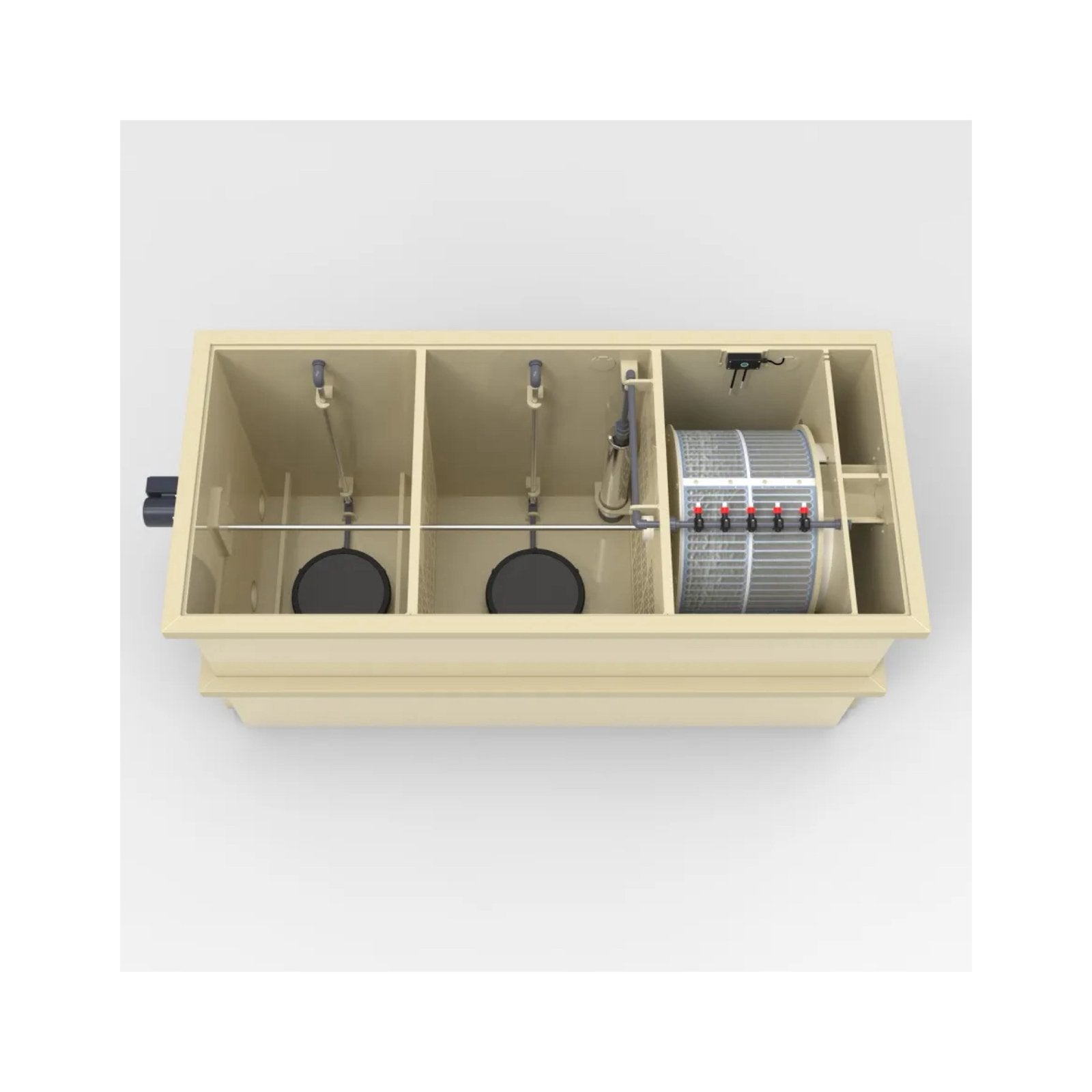 Combi trommelfilter japanse mattenkamer bewegendbed koi pond, Ophalen, 5384sg, Heeschkoi, Nieuw