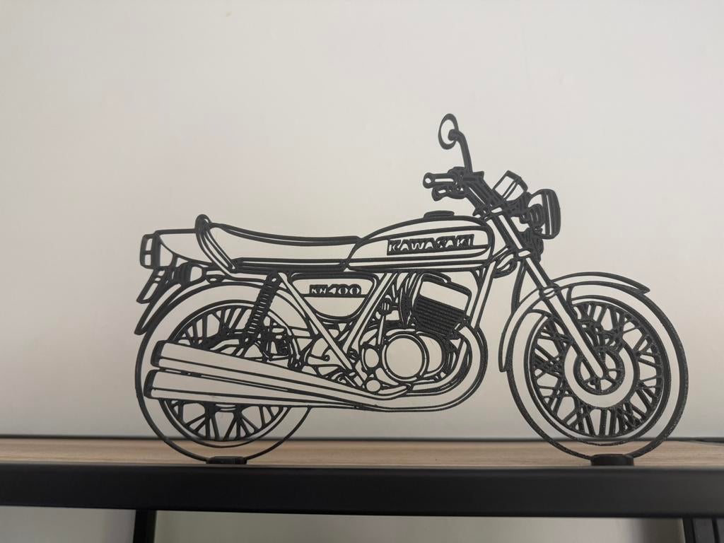 Kawasaki KH400 A3 1976 motor decoratie, Ophalen of Verzenden, Nieuw