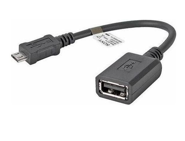 Sony EC-310 MicroUSB On-The-Go kabel - zwart, Ophalen of Verzenden, Nieuw, Overige typen