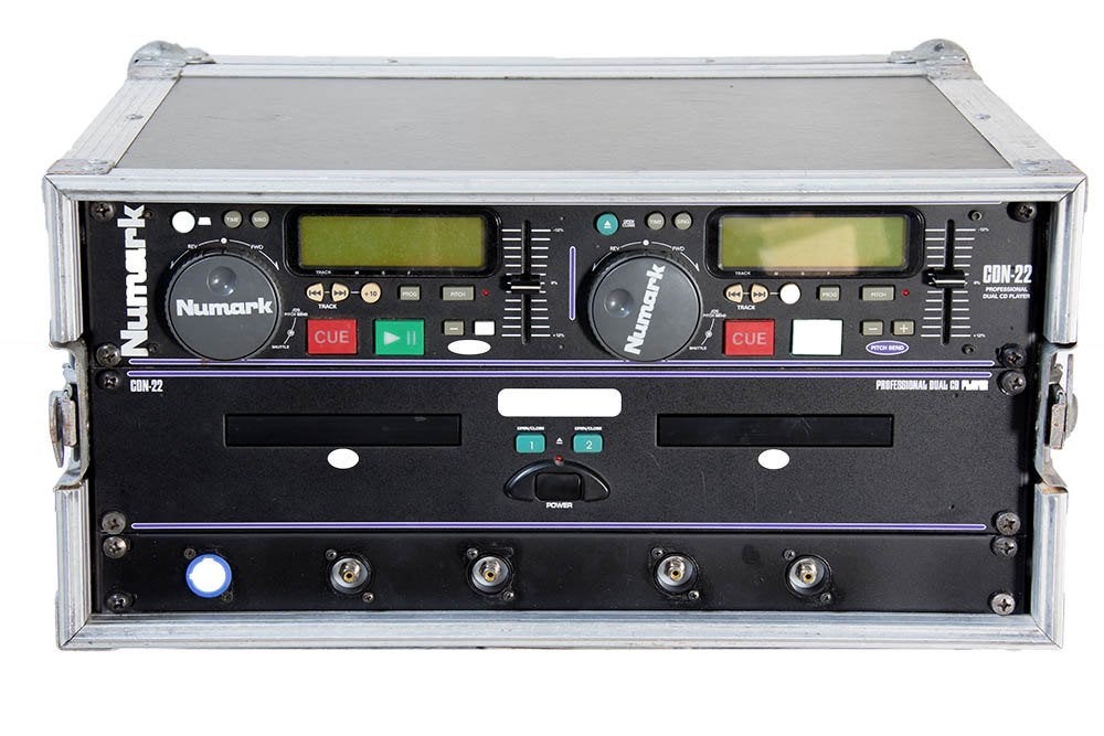 Numark CDN22 dubbele cd speler in 19inch flightcase, Ophalen, Gebruikt, Numark