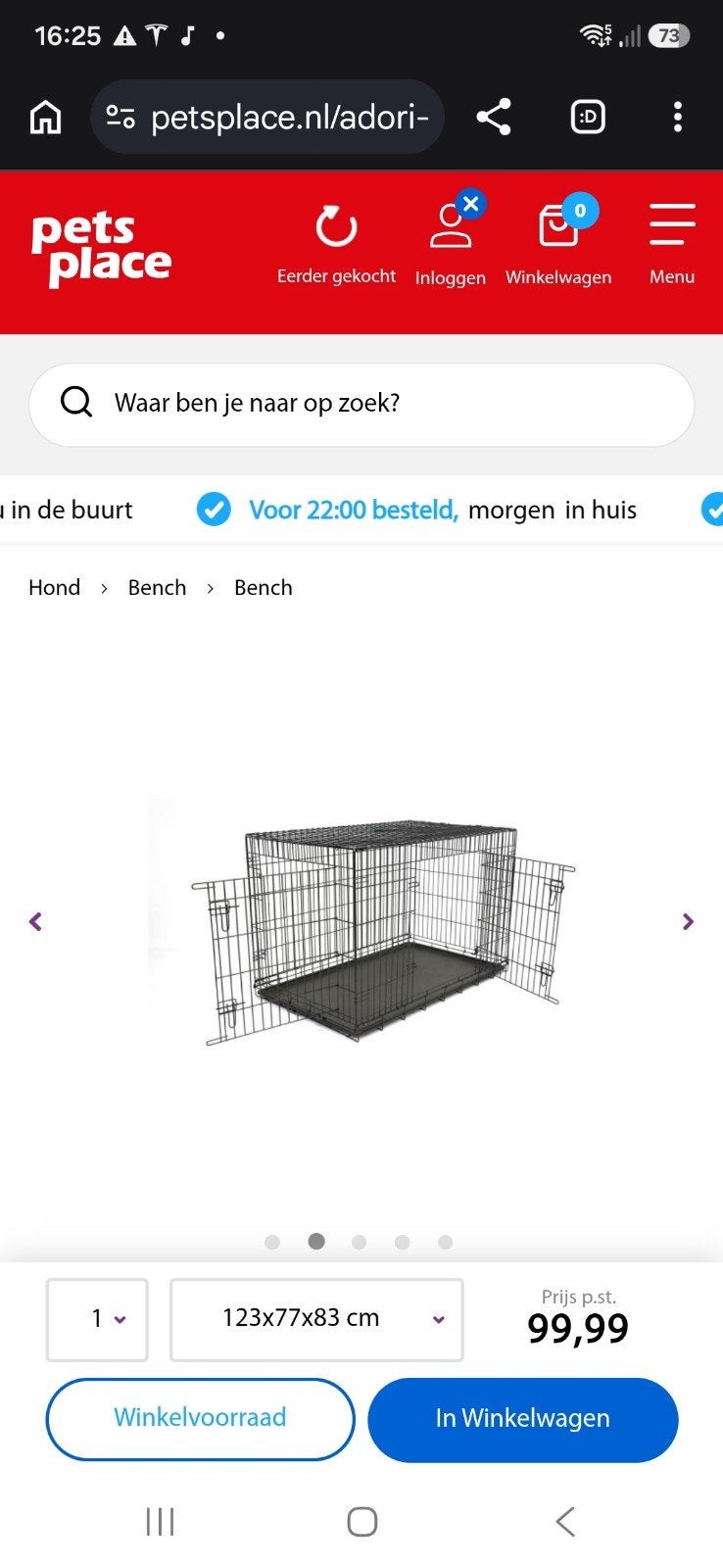 hondenbench xxl, Dieren en Toebehoren, Ophalen, Gebruikt