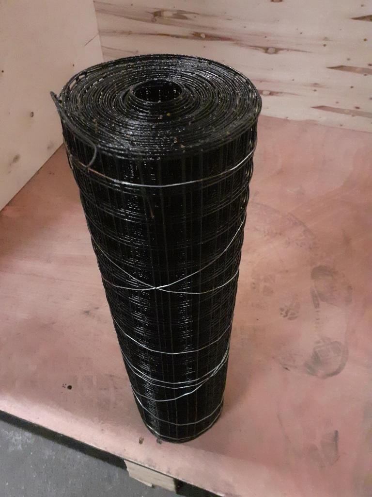 (M046) Kence Volieregaas 25x25mm 1,2mm 50cm x 10m Zwart, Verzenden, Zo goed als nieuw, 10 tot 20 meter, Gaas