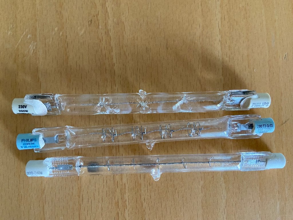 Philips dubbelzijdige halogeen staaflamp, Philips, Gebruikt, Overige fittingen, Ophalen of Verzenden