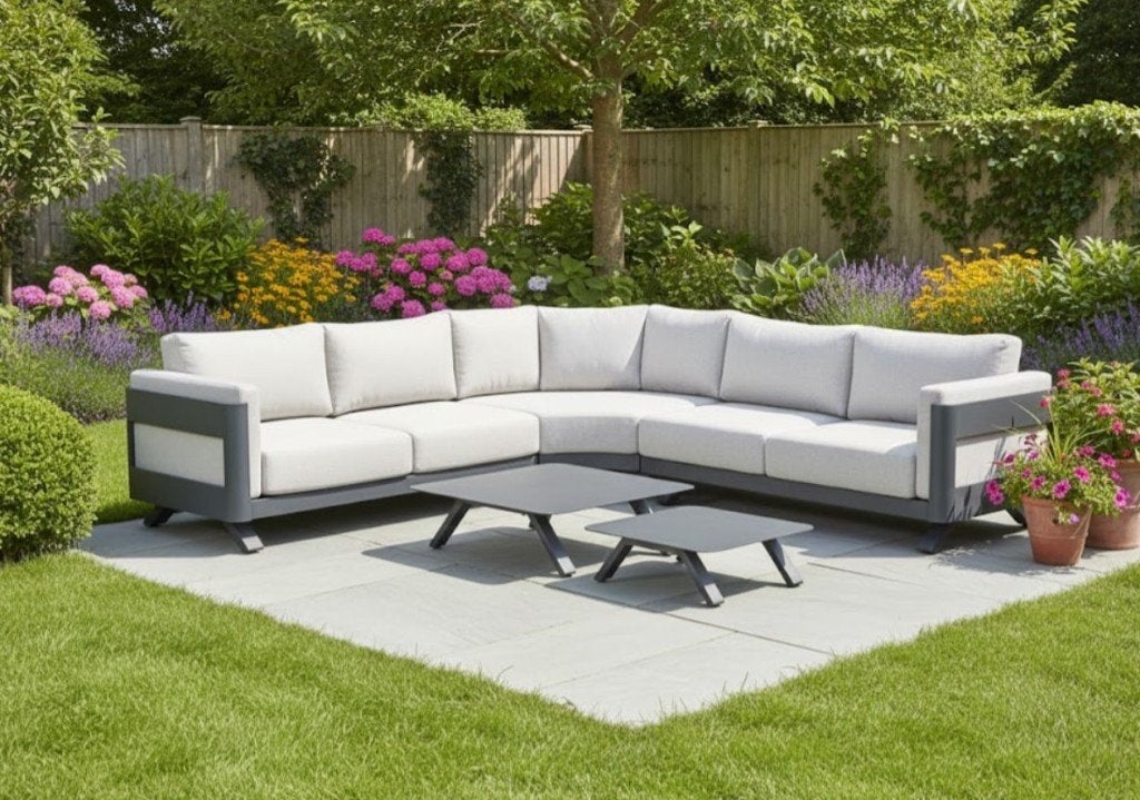 Garden Impressions Realdo loungeset showmodel, Tuin en Terras, Tuinsets en Loungesets, Ophalen, 5 zitplaatsen, Aluminium, Zo goed als nieuw