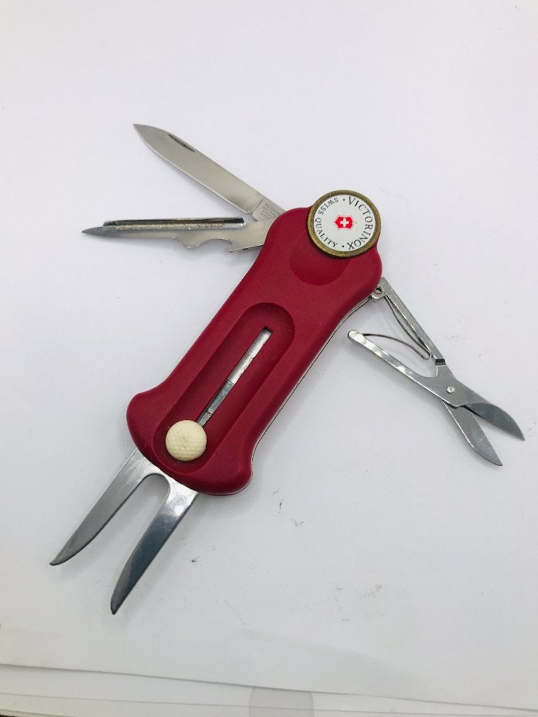 Victorinox Golftool 10 Functies Rood Swiss Army Used, Ophalen of Verzenden, Gebruikt