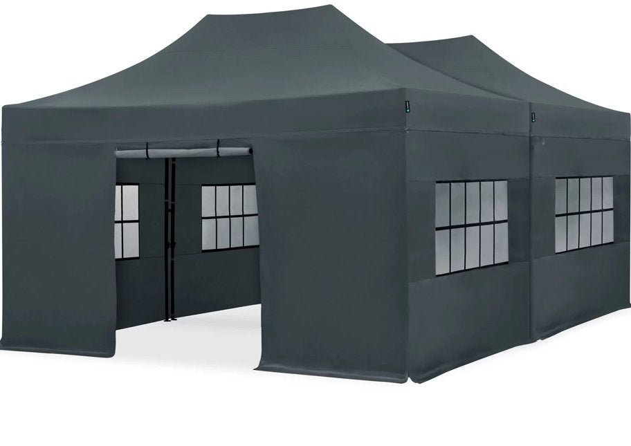 Partytent 3x4.5m of 6x4.5m te huur - Easy Up Systeem, Ophalen of Verzenden, Gebruikt, Minder dan 5 meter