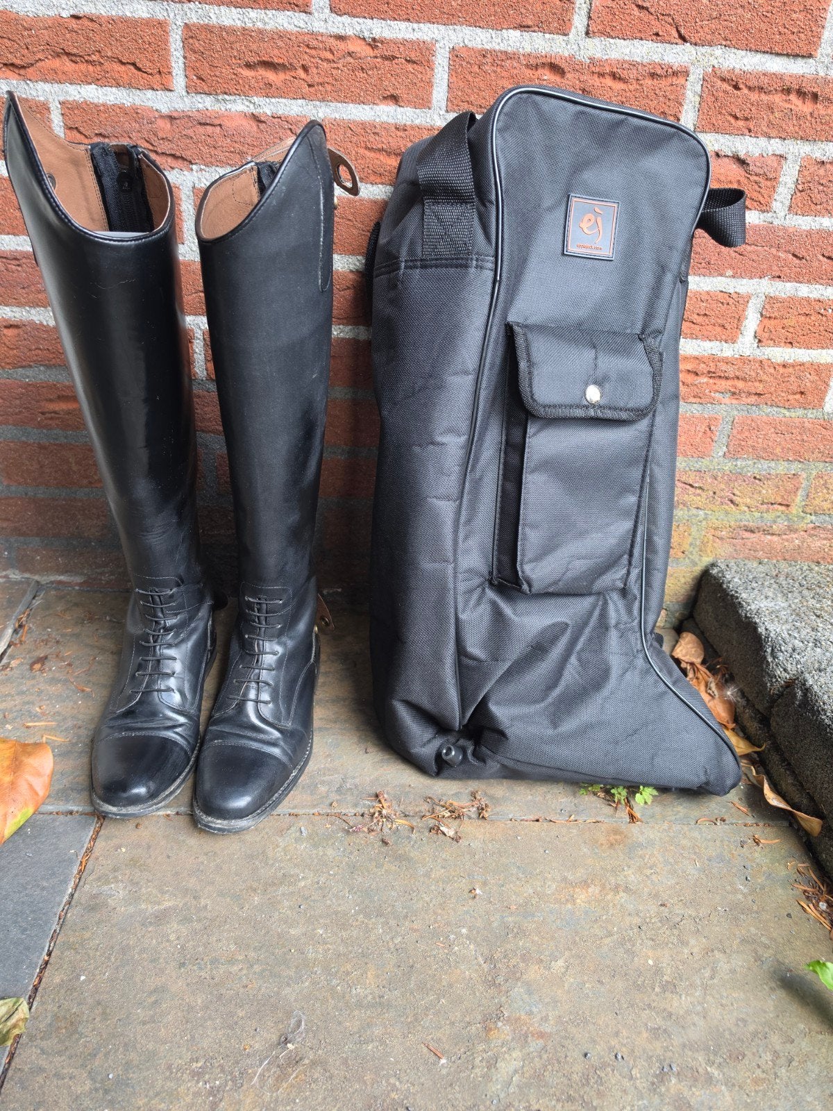 Paardrijlaarzen maat 37W met tas, Dieren en Toebehoren, Ophalen, Dressuur, Schoeisel