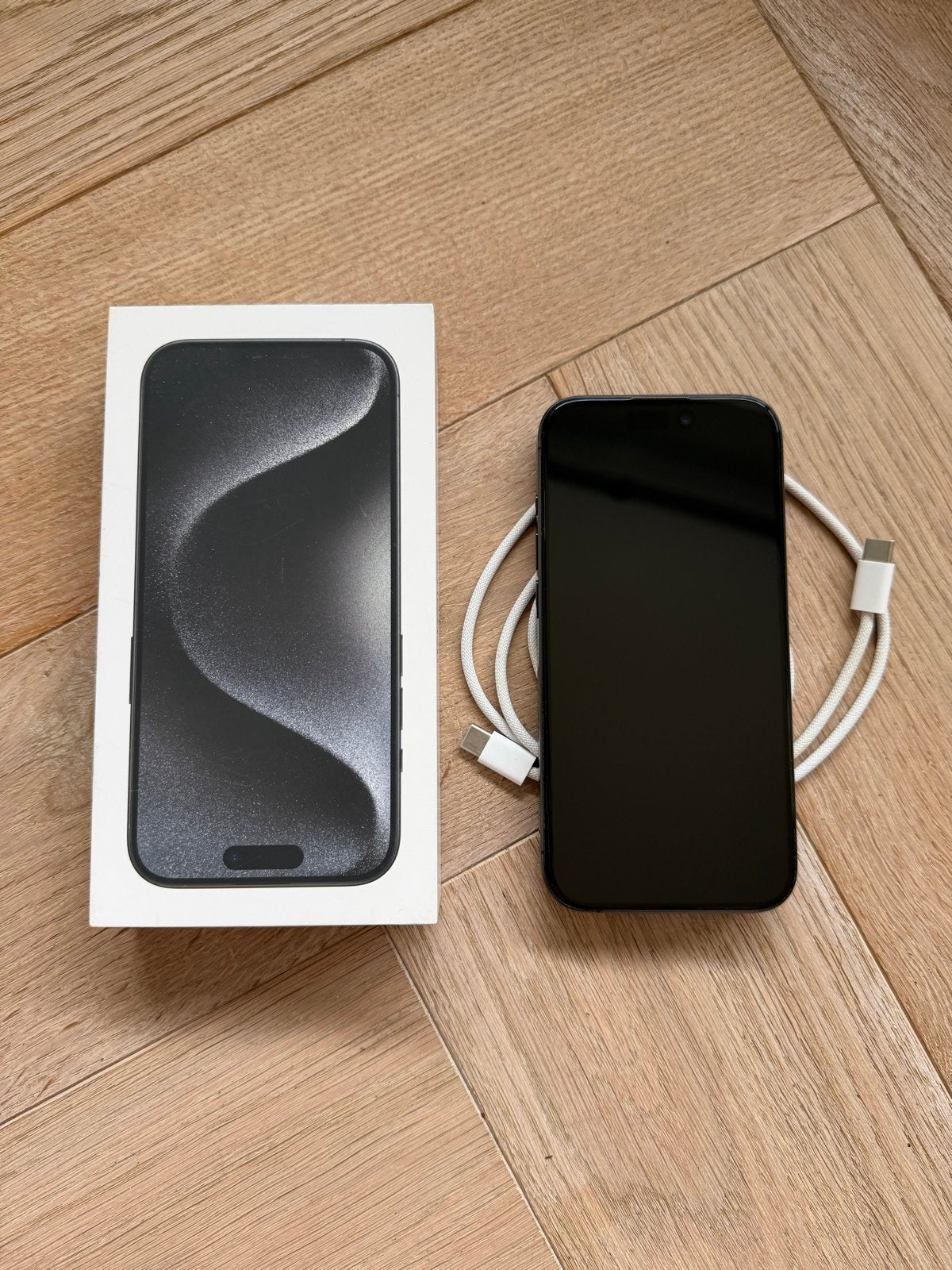 iPhone 15 Pro 128GB Zwart Titanium | Krasvrij | 88% batterij, Telecommunicatie, Mobiele telefoons | Apple iPhone, Ophalen, 128 GB