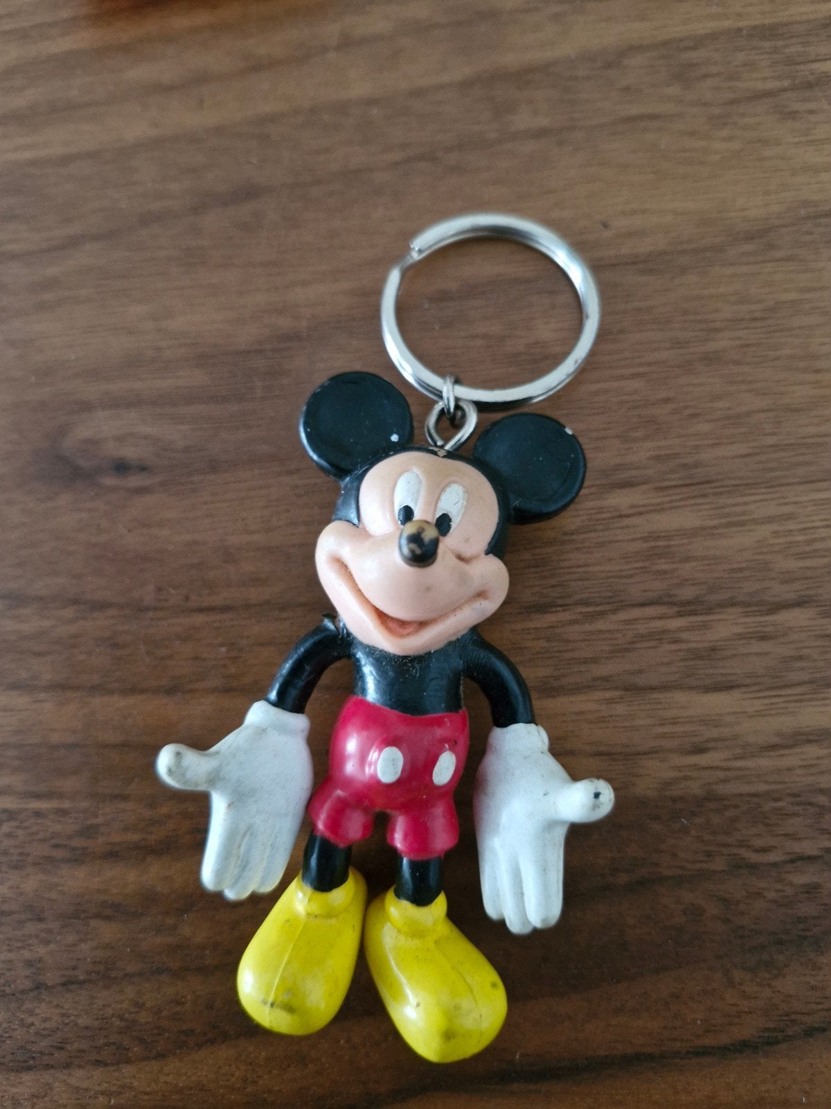 089 Mickey Mouse Sleutelhanger - Vintage Disney Figuur, Ophalen of Verzenden, Gebruikt, Knuffel of Figuurtje