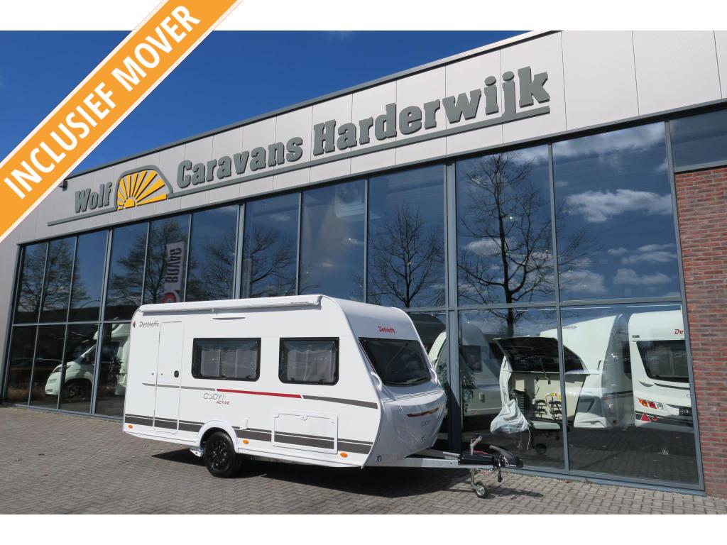 Dethleffs C'Joy 420 QSH INCL MOVER+LUIFEL NIEUW, Caravans en Kamperen, Bedrijf, Treinzit, Dwarsbed, Schokbreker
