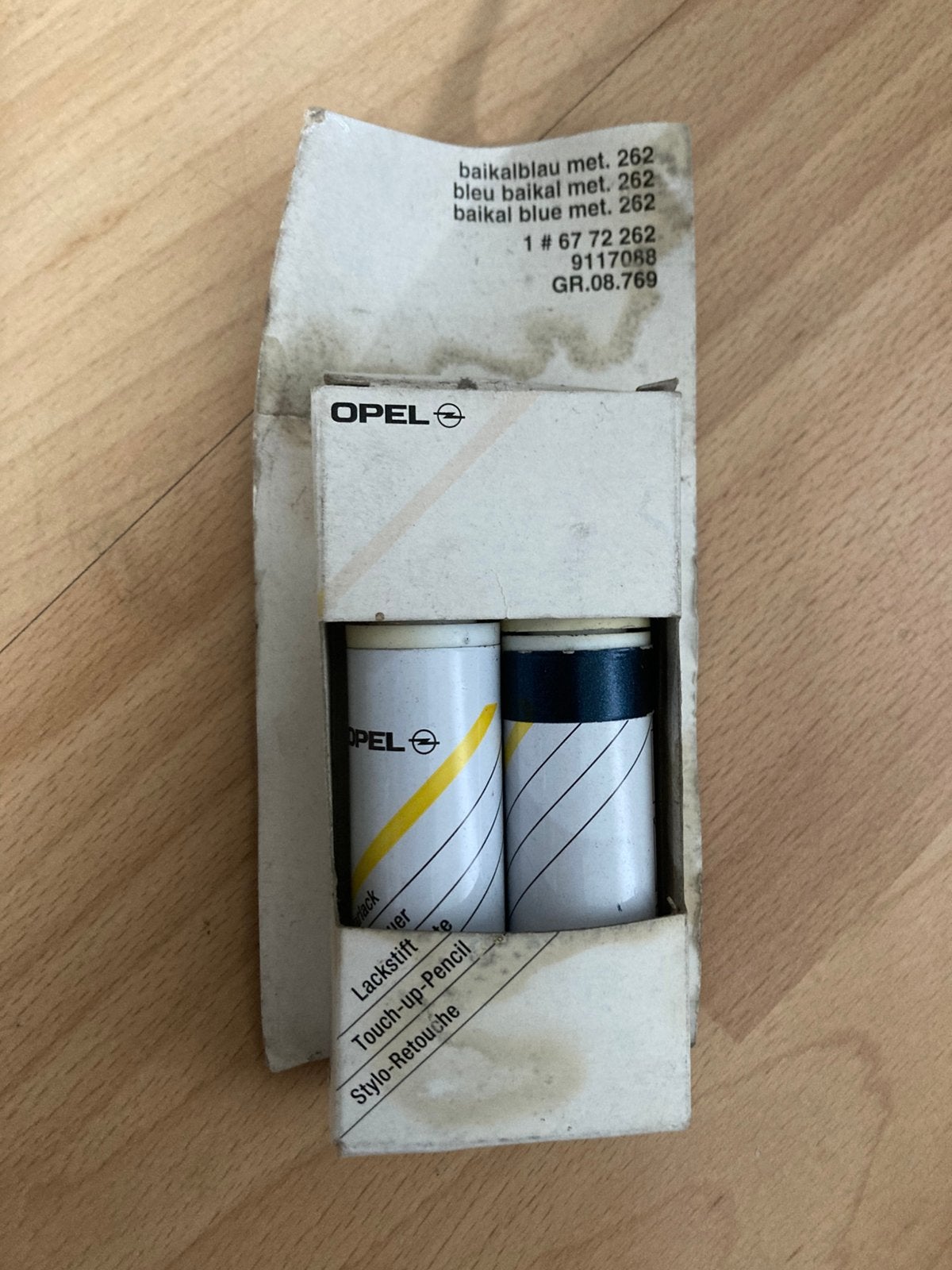Opel lackstift metalic bleu baikal 262, Ophalen of Verzenden