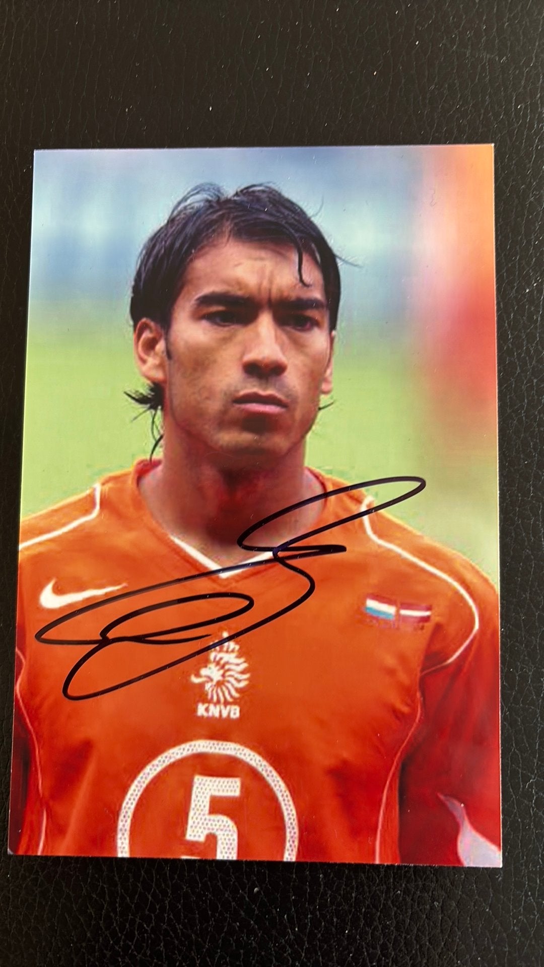 Giovanni van Bronckhorst Feyenoord Rotterdam HANDTEKENING, Verzenden, Gebruikt, Feyenoord, Overige typen
