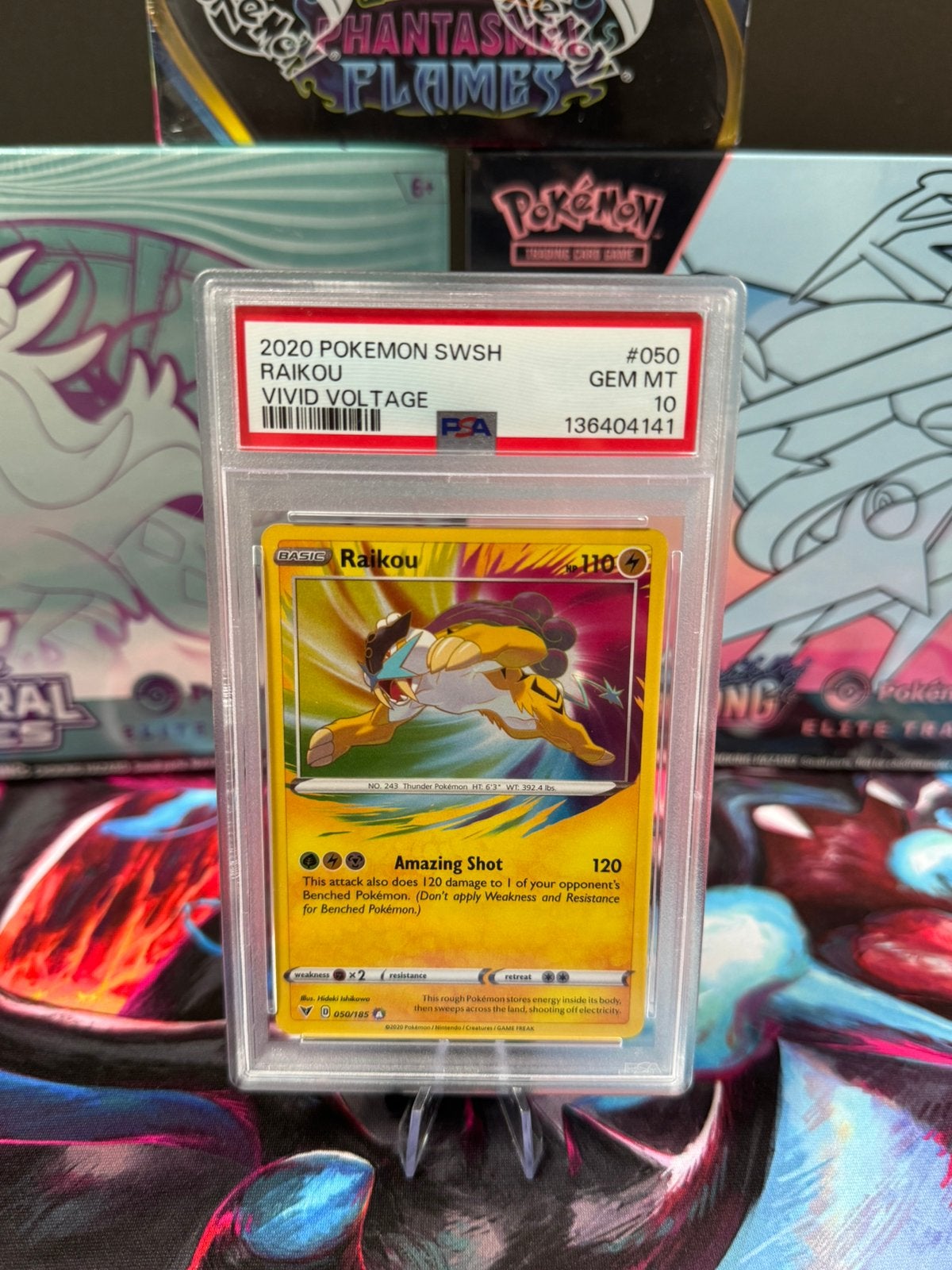 Raikou 050 PSA 10, Ophalen of Verzenden, Zo goed als nieuw