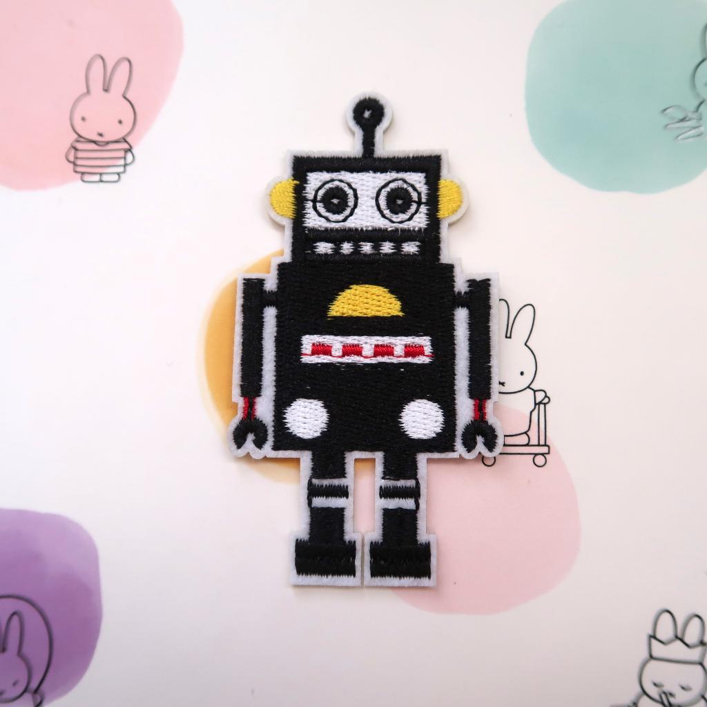 Geborduurde Robot Opstrijk Patch Badge Applique, Verzenden, Nieuw, Overige applicaties