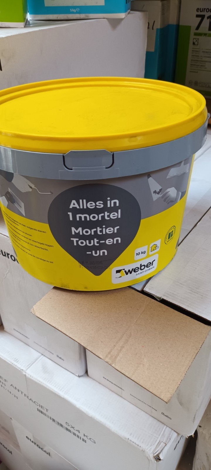 Alles in 1 mortel 10kg emmer, Ophalen of Verzenden, Nieuw, Overige typen